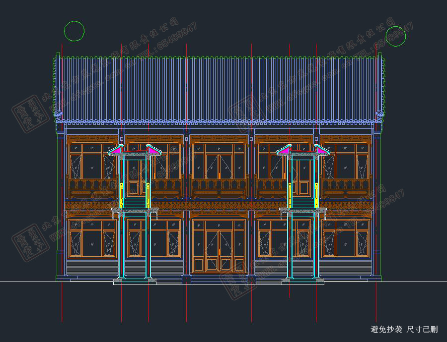 北京中式施工圖